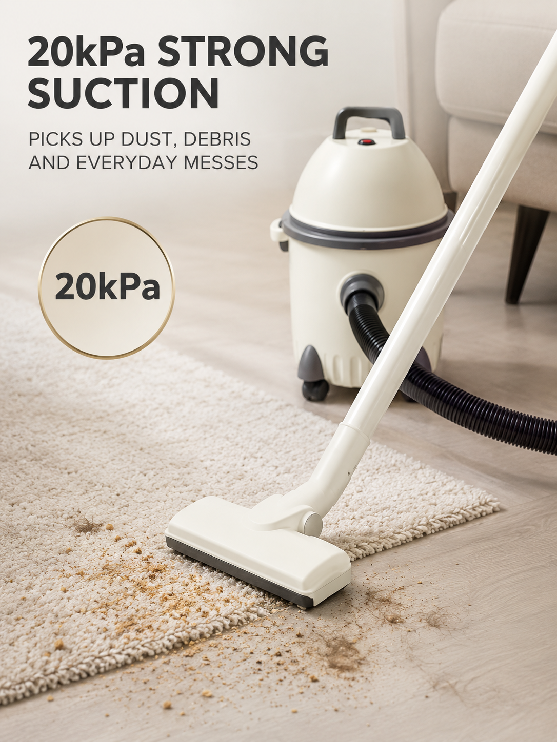 Wet/Dry Canister Vacuum Cleaner – Suitable for Renovation and Outdoor Use (Blower & Vacuum Combo)
